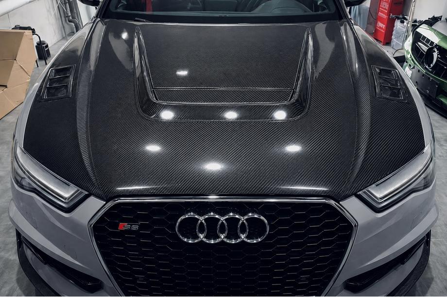 Audi A6 C7 2011-2017 Hood (2014-2017, Carbon Fiber) Image