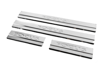 Ford Focus II 2005-2008 Door sill plates V2 (Carmos, 4 pcs, stainless steel) photo 2