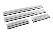 Ford Focus II 2005-2008 Door sill plates V2 (Carmos, 4 pcs, stainless steel) photo 3