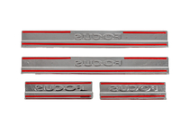 Ford Focus II 2005-2008 Door sill plates V2 (Carmos, 4 pcs, stainless steel) photo 4
