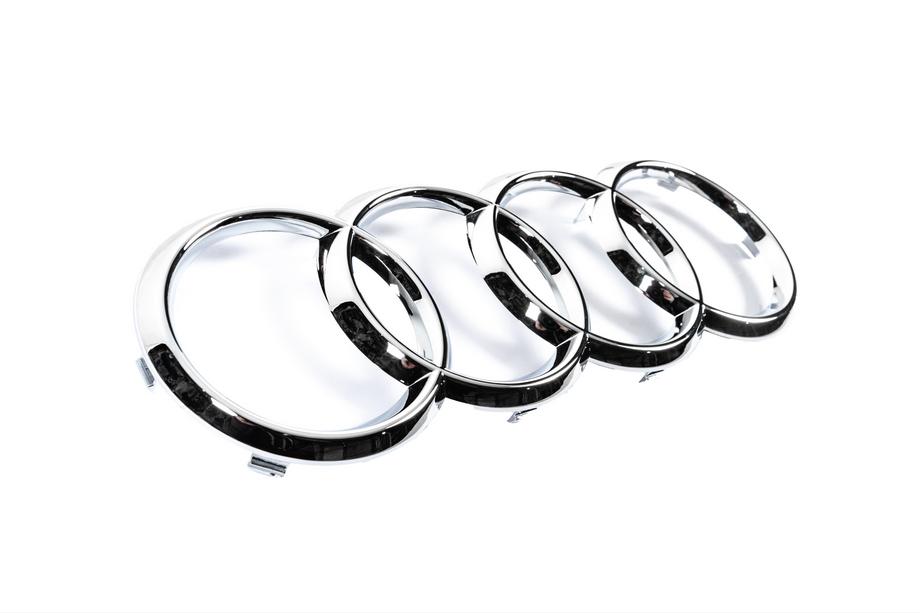 Audi Front Audi Emblem, Chrome (285 x 100 mm) Photo 3