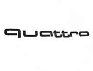 Audi Quattro Black lettering badge photo 1