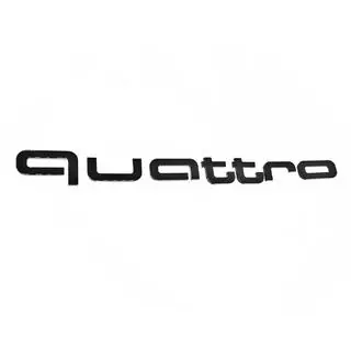 Quattro Black lettering badge photo 1