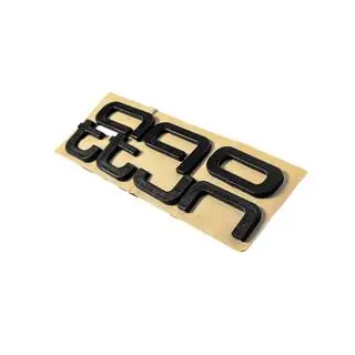 Quattro Black lettering badge photo 3
