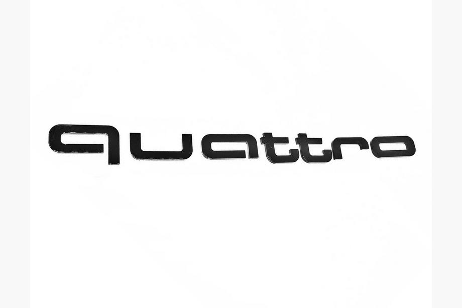 Audi Quattro Black lettering badge Image