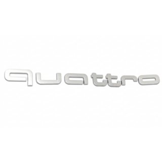 Quattro Grey Emblem Badge photo 1