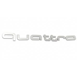 Quattro Grey Emblem Badge photo 1