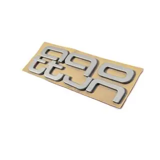 Quattro Grey Emblem Badge photo 3