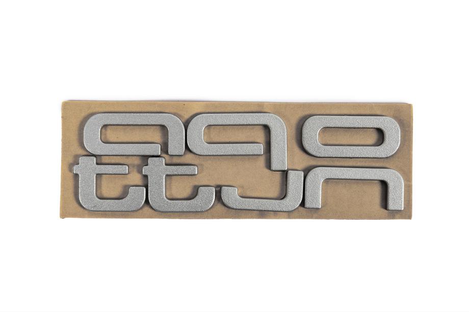 Audi Quattro Grey Emblem Badge Photo 2