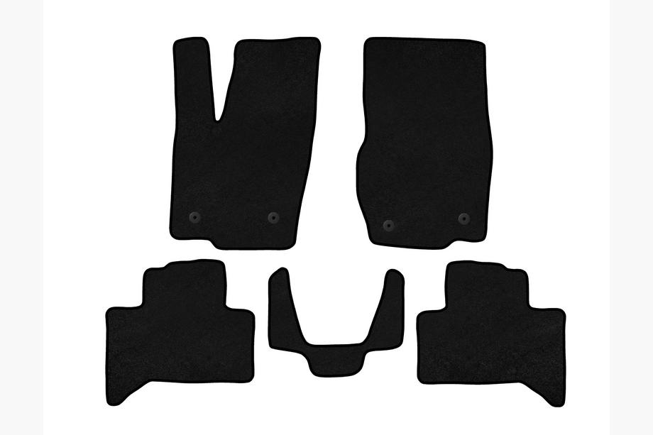 Toyota Land Cruiser Prado 250 2023- Textile Floor Mats Classic (Black) Image
