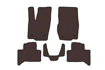 Toyota Land Cruiser Prado 250 2023- Rubber Floor Mats Carsuit (Brown) photo 1