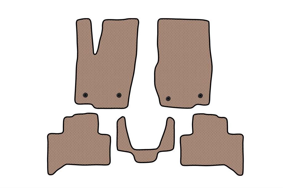 Toyota Land Cruiser Prado 250 2023- Rubber Floor Mats Carsuit (Beige) Image