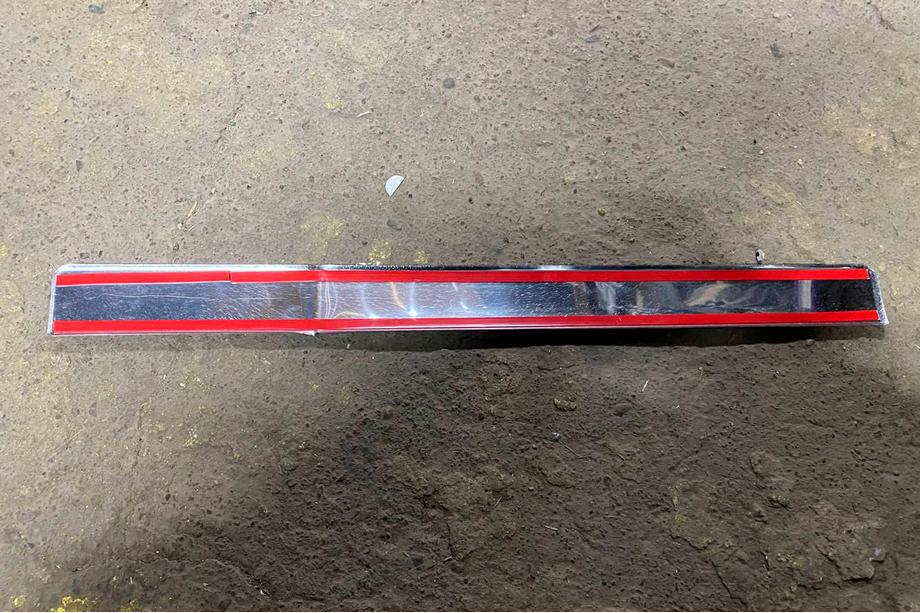 Fiat Ducato 2006-2025 Clearance chrome trim strip above license plate (stainless steel) Carmos - Turkish Stainless Steel Photo 3