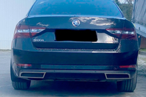 Skoda Superb 2015-2024 Carmos rear bumper edge trims (2 pcs, stainless steel) photo 3