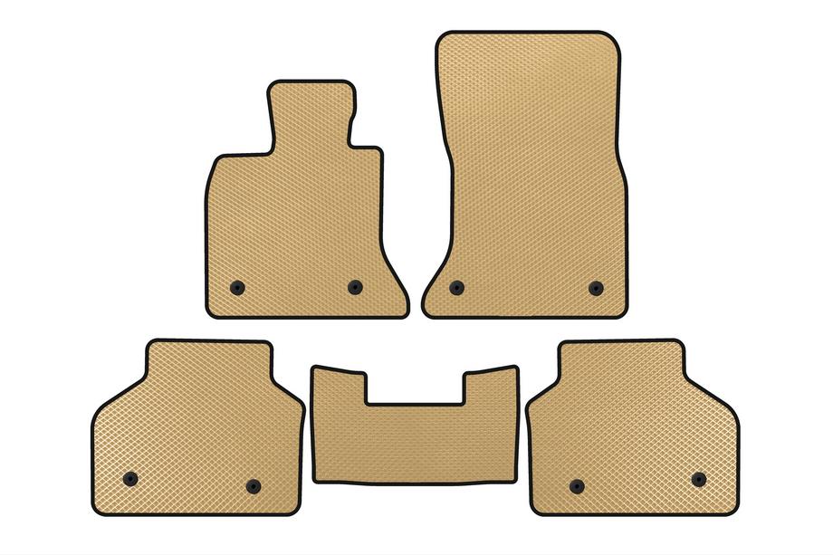 BMW 5 Series F07 2009–2017 EVA Floor Mats (Beige) Image