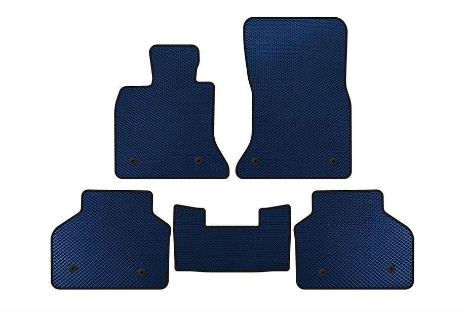 BMW 5 Series F07 2009–2017 EVA Floor Mats (Blue) Image