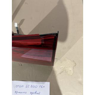 Clearance Rear Right Inner Tail Light 2016-2021 (OEM Standard) (Trunk Lid) (Cracked) Toyota Land Cruiser 200 2007-2021 photo 1