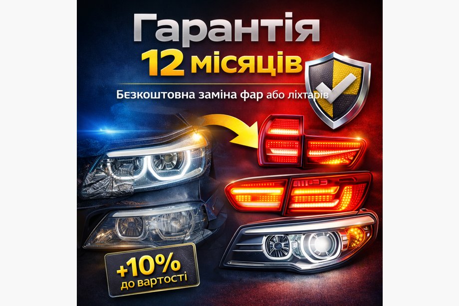 Extended warranty for front headlights and rear tail lights Image