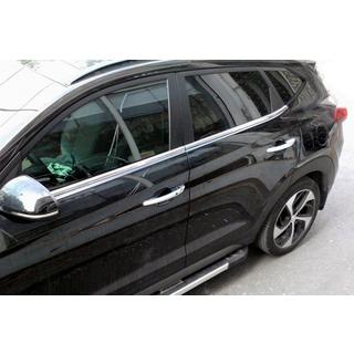 Window Lower Trim Stainless Steel (4 pcs) Hyundai Tucson TL 2016-2021 photo 1