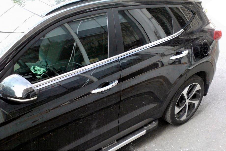 Hyundai Tucson TL 2016-2021 Window Lower Trim Stainless Steel (4 pcs) Image