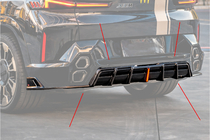 BMW XM G09 2022- Rear bumper diffuser AE (Carbon) photo 4