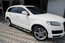 Audi Q5 2008-2017 OEM side steps (without mounting kit, 2 pcs, aluminum) photo 1