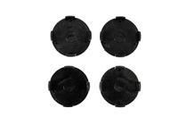 Citroen Wheel center caps 60/56 mm (Black with chrome, 4 pcs) photo 4