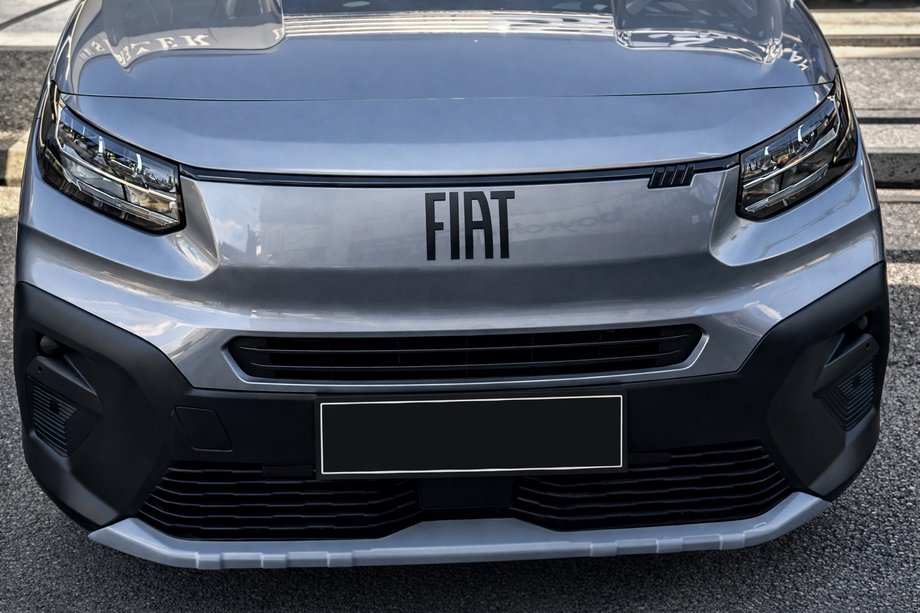 Fiat Doblo III 2023- Front bumper lip spoiler (2024+, ABS, paintable) Image