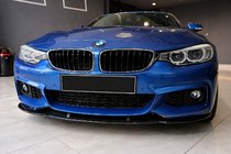 BMW 4 Series F32/F33/F36 2012-2020 Front bumper lip spoiler Lip EuroCap (for M-Sport, 2014-2017, gloss black) photo 1