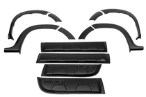 Renault Duster 2008–2017 Fender flare set with moldings EuroCap (12 pcs., smooth, matte black, ABS) photo 4