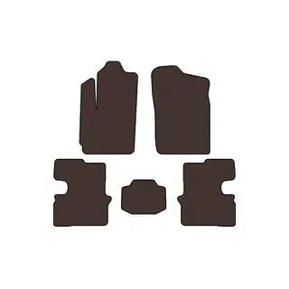 Rubber Floor Mats Carsuit (Brown) photo 1