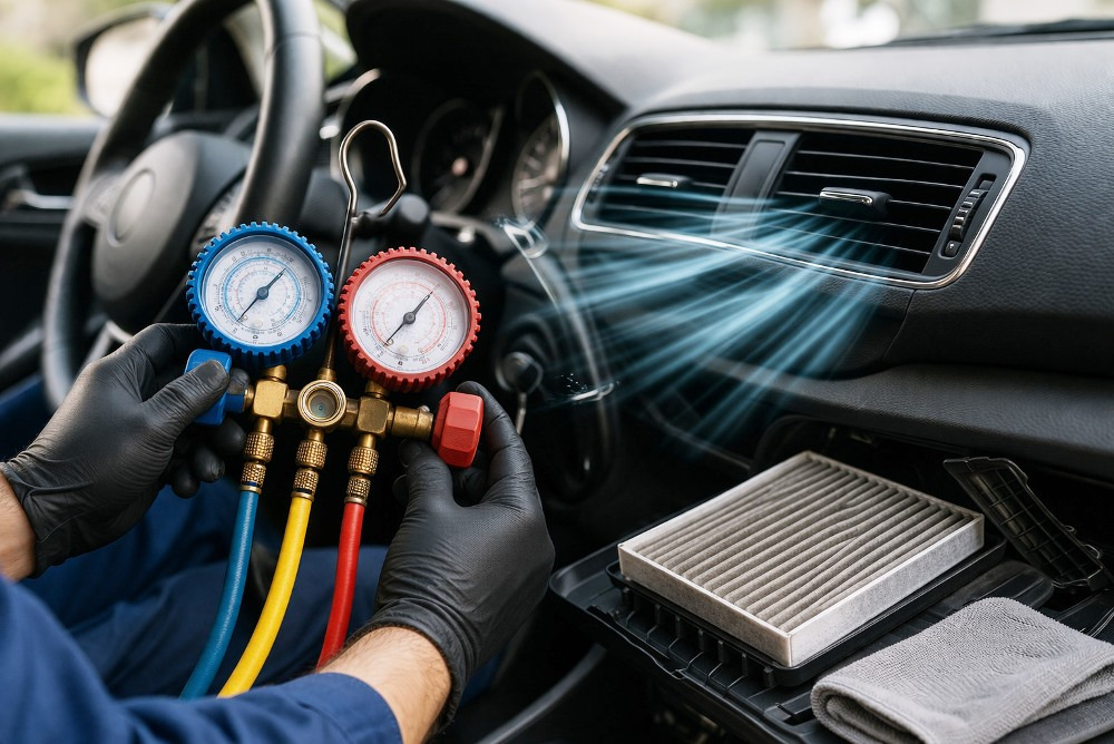 Car air conditioning: When does it need a recharge and cleaning?
