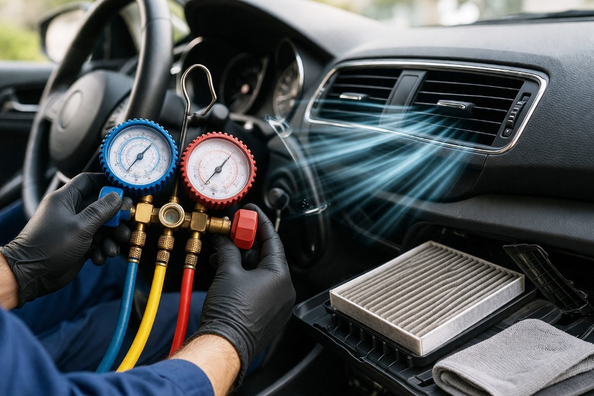 Car air conditioning: When does it need a recharge and cleaning?
