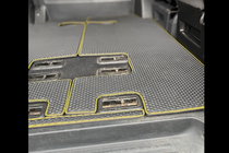 Volkswagen T5 2010-2015 EVA floor mats (short wheelbase, full cabin set, black) photo 2