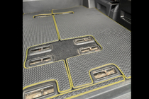 Volkswagen T5 2010-2015 EVA floor mats (short wheelbase, full cabin set, black) photo 3