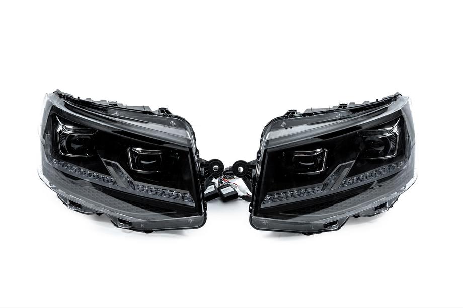 Volkswagen T6 2015-2024 Front headlights with FullLed Black V2 modules (2015-2019, 2 pcs) Image
