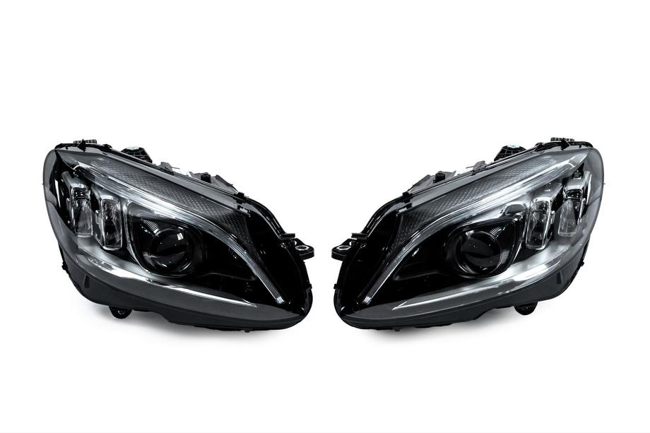 Mercedes C-class W205 2014-2021 Front headlights with Full LED modules (for LED, 2 pcs) Photo 1