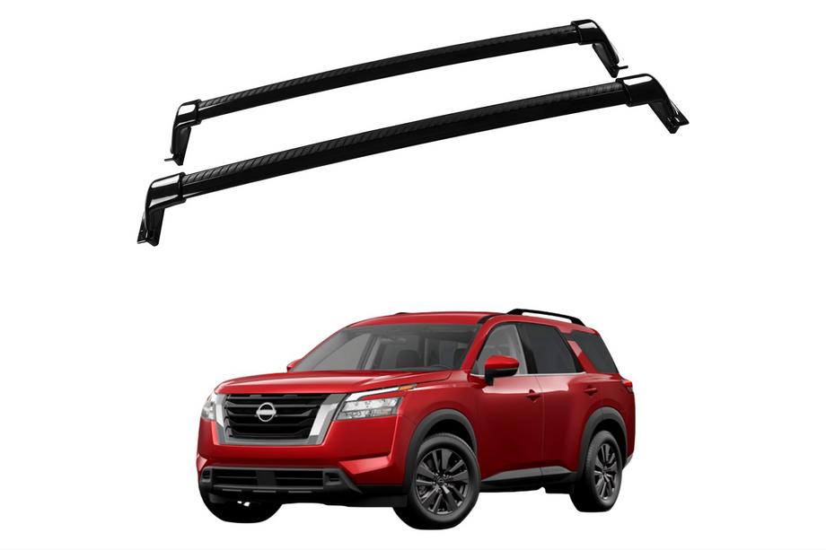 Nissan Pathfinder R53 2021- Roof rack cross bars for OEM roof rails (2 pcs) Gray Photo 1