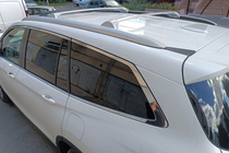 Acura MDX 2013-2020 Roof rack cross bars for integrated roof rails OEM (2 pcs) Chrome photo 7
