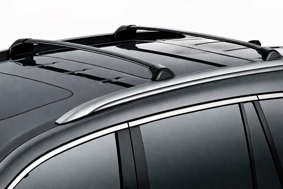 Acura MDX 2013-2020 Roof rack cross bars for integrated roof rails OEM (2 pcs) Chrome Image