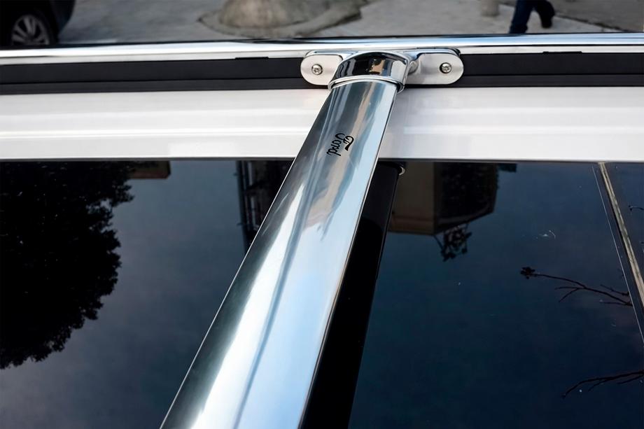 Ford Explorer 2011-2019 Roof rack cross bars for integrated roof rails OEM (2016-2019, 2 pcs) Black Photo 3