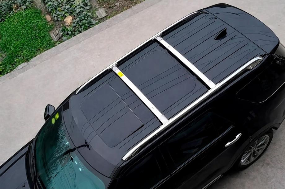 Ford Explorer 2011-2019 Roof rack cross bars for integrated roof rails OEM (2016-2019, 2 pcs) Chrome Image