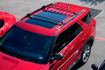 Ford Explorer 2019- Roof rack cross bars for integrated roof rails OEM (2019-2023, 2 pcs) Black photo 1