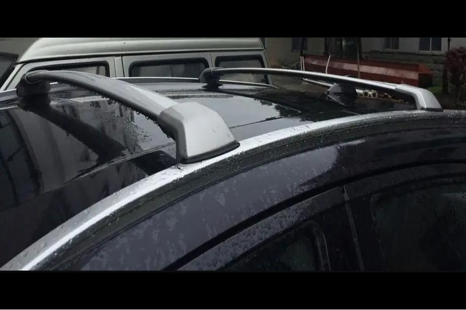 Honda HR-V 2014-2021 Roof rack cross bars for integrated roof rails OEM (2 pcs) Black Image
