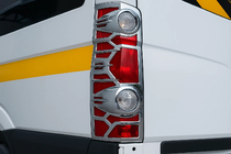 Volkswagen Crafter 2006-2016 Chrome Tail Light Covers (2 pcs, plastic) photo 1