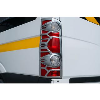 Chrome Tail Light Covers (2 pcs, plastic) Volkswagen Crafter 2006-2016 photo 1