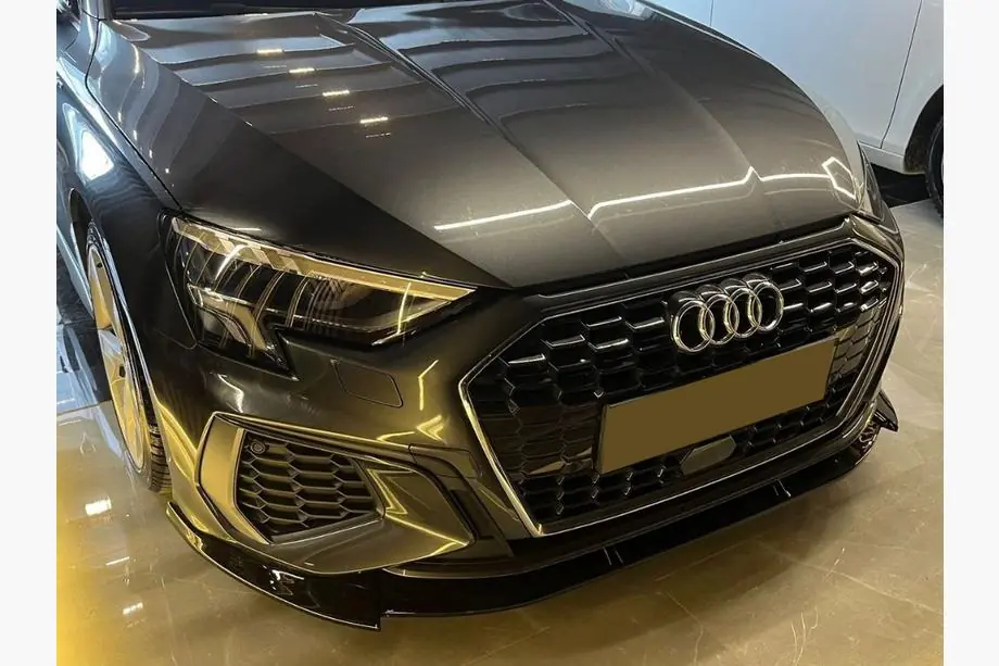 Audi A3 2020- Front lip spoiler EuroCap (for S-line, 2020-2024, ABS) Image