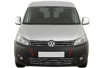 Volkswagen Caddy 2010-2015 One-piece stainless steel bumper grille photo 1