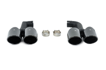 BMW X4 G02 2018- Black exhaust tips in X4M F98 style (V2) photo 1