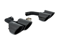 BMW X4 G02 2018- Black exhaust tips in X4M F98 style (V2) photo 4